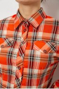 Сорочка жіноча повсякденна, колір помаранчевий, 230R064 - фото № 4