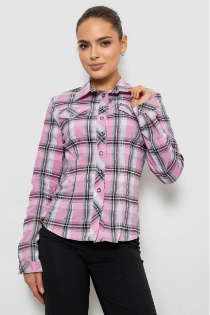 Рубашка женская повседневная, цвет розовый, 230R064