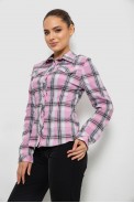 Сорочка жіноча повсякденна, колір рожевий, 230R064 - фото № 2