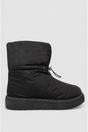 Дутики жіночі зимові на хутрі, колір чорно-коричневий, 248RFM300