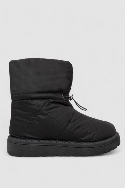 Дутики женские зимние на меху, цвет черно-коричневый, 248RFM300