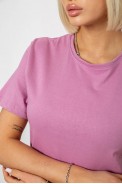 Футболка жіноча однотонна, колір пудровий, 129R8900 - фото № 4