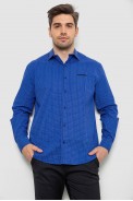 Сорочка чоловіча з принтом, колір електрик, 214R7497 - фото № 1
