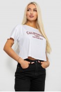 Футболка женская с принтом, цвет белый, 221R9906 - фото № 2