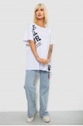 Футболка жіноча з принтом, колір білий, 244R5004 оптом - фото № 1