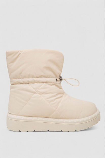 Дутики женские зимние на меху, цвет бежевый, 248RFM300