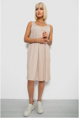 Сарафан женский в горох, цвет бежевый, 257R733