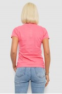 Футболка женская однотонная, цвет розовый, 129R8900 оптом - фото № 3