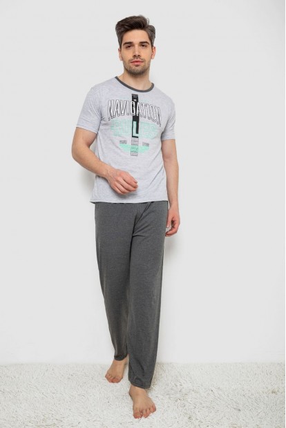 Пижама мужская  -уценка, цвет серый, 243R6201-U