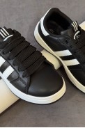 Кросівки жіночі екошкіра, колір чорно-білий, 248RJH300-6 оптом - фото № 1