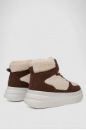 Кросівки жіночі зимові на хутрі хайтопи, колір коричневий, 248RLM20 Кросівки жіночі зимові на хутрі хайтопи, колір коричневий, 248RLM20 - фото № 3