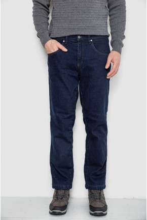 Джинси чоловічі утеплені на флісі, колір синій, 129R9834-1