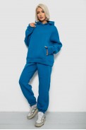 Спортивный костюм женский на флисе, цвет темно-бирюзовый, 247R2011K - фото № 2