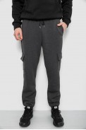 Спортивные штаны мужские на флисе  -уценка, цвет грифельный, 129RA9997-U-2 оптом - фото № 0