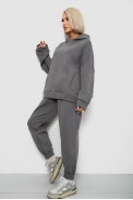 Спортивный костюм женский на флисе, цвет темно-серый, 247R2011K - фото № 2