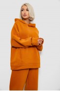 Спортивный костюм женский на флисе, цвет терракотовый, 247R2011K - фото № 1
