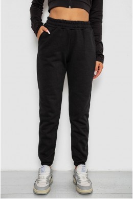 Спортивные штаны женские на флисе  -уценка, цвет черный, 238R57828-U-47