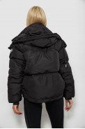 Куртка женская зимняя короткая  -уценка, цвет черный, 244R983-U-2 - фото № 4
