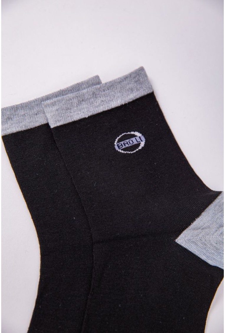 Купить Мужские носки черно-серого цвета средней длины 151R20-1-10 - Фото №3
