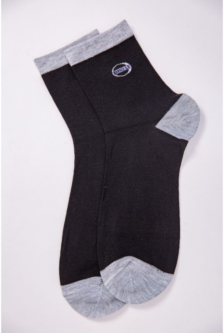 Купить Мужские носки черно-серого цвета средней длины 151R20-1-10 - Фото №1