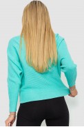 Кофта жіноча однотонна  -уцінка, колір м'ятний, 244R2034-U-20 - фото № 3