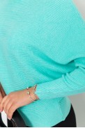 Кофта жіноча однотонна  -уцінка, колір м'ятний, 244R2034-U-20 - фото № 4