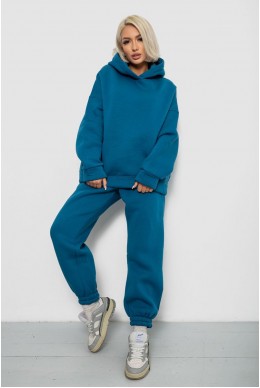 Спортивный костюм женский на флисе, цвет петроль, 247R2011K