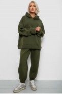 Спортивный костюм женский на флисе, цвет хаки, 247R2011K - фото № 0
