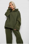 Спортивный костюм женский на флисе, цвет хаки, 247R2011K - фото № 1
