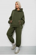 Спортивный костюм женский на флисе, цвет хаки, 247R2011K - фото № 2