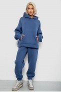 Спортивный костюм женский на флисе, цвет джинс, 247R2011K - фото № 0