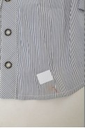 Рубашка классическая в полоску  -уценка, цвет бело-серый, 230R643-1-U-20 - фото № 5