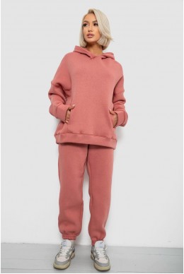 Спортивний костюм жіночий на флісі, колір пудровий, 247R2011K
