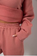 Спортивный костюм женский на флисе, цвет пудровый, 247R2011K - фото № 5