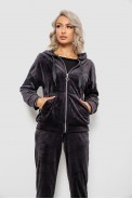 Спортивный костюм женский велюровый  -уценка, цвет чернильный, 257R4119-U-3 оптом - фото № 1
