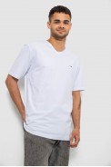 Футболка мужская однотонная, цвет белый, 244R6312 - фото № 2
