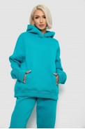 Спортивный костюм женский на флисе, цвет бирюзовый, 247R2011K - фото № 1