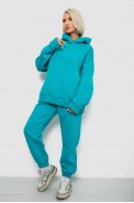 Спортивный костюм женский на флисе, цвет бирюзовый, 247R2011K - фото № 2