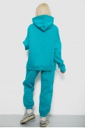 Спортивный костюм женский на флисе, цвет бирюзовый, 247R2011K - фото № 3