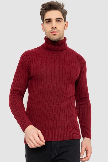 Гольф чоловічий  -уцінка, колір бордовий, 238R57115-U-3