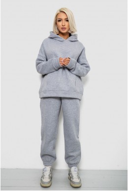 Спортивный костюм женский на флисе, цвет светло-серый, 247R2011K