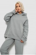 Спортивный костюм женский на флисе, цвет серый, 247R2011K - фото № 1
