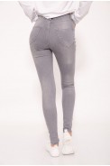 Рваные джинсы женские серого цвета 29R540-3 - фото № 3