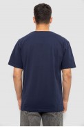 Футболка чоловіча однотонна, колір синій, 244R6312 - фото № 3