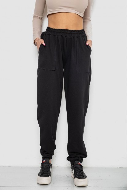 Спортивные штаны женские  -уценка, цвет черный, 238R115-U-1