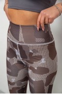 Лосини жіночі з принтом, колір коричневий, 214R090 оптом - фото № 4