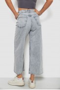 Джинсы женские однотонные Wide leg, цвет серый, 244R1804S21 - фото № 3