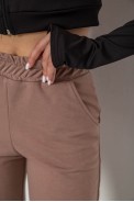 Спортивні штани жіночі  -уцінка, колір мокко, 238R345-1-U-4 - фото № 4