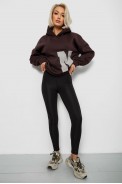 Худи женский с капюшоном на флисе, цвет шоколадный, 257R335 - фото № 1
