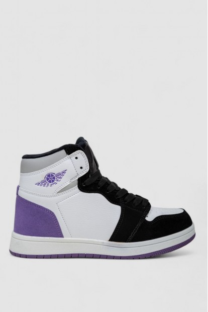 Кроссовки женские зимние на меху  -уценка, цвет бело-сиреневый, 248RH1030-U-2